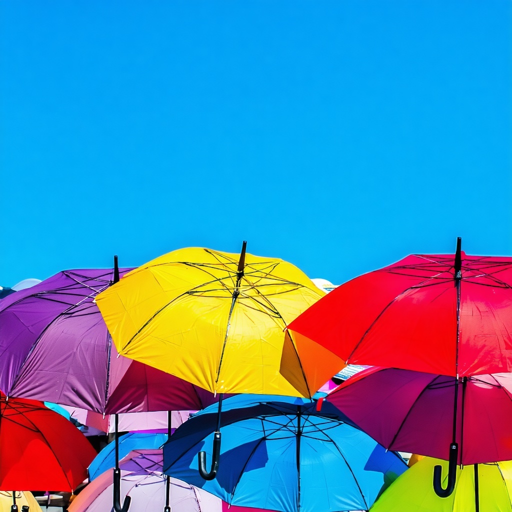 umbrellas colourful